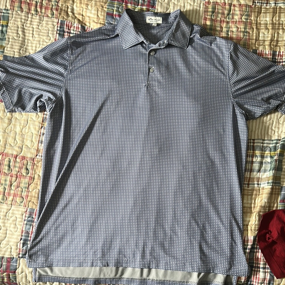 Peter Millar Blue Polo Shirt Summer Comfort